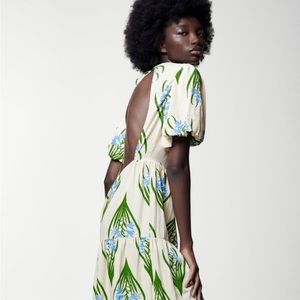 Zara woman ecru backless maxi dress! NWT. Blogger’s Favorite!!